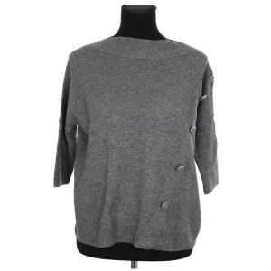 Claudie Pierlot  Pull Top en laine gris