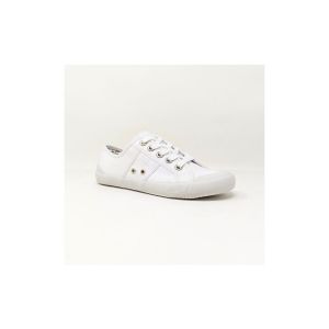 TBS  Baskets TBS BASKET TENNIS CANVAS OPIACE BLANC