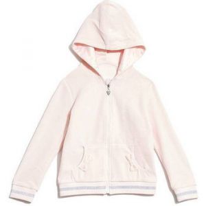 Guess  Sweat-shirt enfant Sweat zipp&eacute; &agrave; capuche Fille Rose