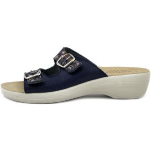 Fly Flot  Mules Femme Chaussures, Mule en Faux Cuir, Semelle cuir-T5C33
