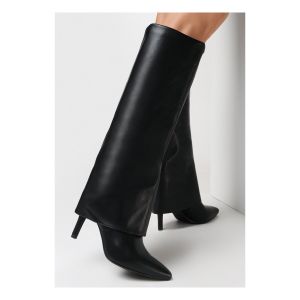 Vera Collection  Bottes Bottes gu&ecirc;tres &agrave; talon aiguille bout pointu, Noir