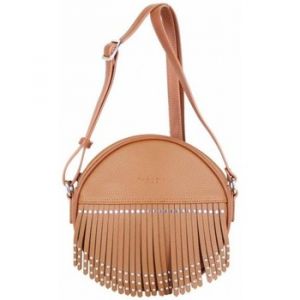 Fuchsia  Sac à main Sac rond  Mumbai frange / déco cloutée Camel