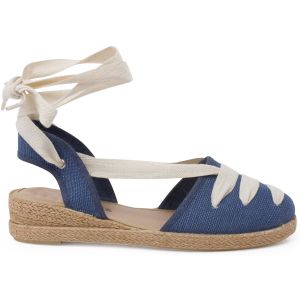 Pisamonas  Espadrilles enfant Espadrilles Lin Goyesque Rubans Semelle Compens&eacute;e