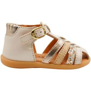 Babybotte  Sandales enfant Sandales Guppy Cuir Perle Ivoire