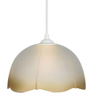 Tosel  Lustres, suspensions et plafonniers Suspension cloche verre satiné ambre
