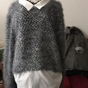 Derhy  Pull Pull gris m&eacute;tallis&eacute; Ren&eacute; Derhy