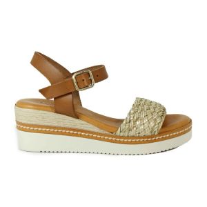 Miswear  Sandales SANDALIA DE CUÑA ELEGANTE Y EN TENDENCIA 5544  CUERO