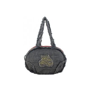 LuluCastagnette  Sac à main Sac demi-rond  - Effet jean vieilli