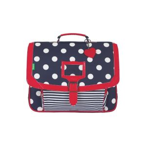 Tann's  Cartable Cartable 38  Charlotte Bleu a pois 38*29*15 cm