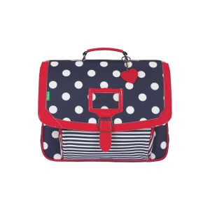 Cartable Tann's Cartable 38 Charlotte Bleu a pois 38*29*15 cm - Couleur Unique - Taille Bleu