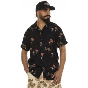 Von Dutch  Chemise Chemise homme manches courtes en viscose imprimée Waves