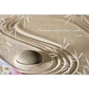 Sud Trading  Tableaux, toiles Toile le bonheur bouddha 60 x 40 cm
