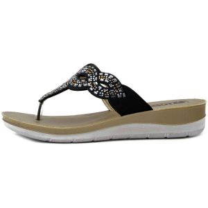 Inblu  Tongs Tong pour Femme, faux cuir, Bijoux - BV44