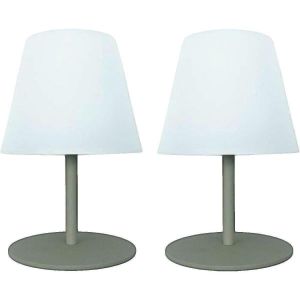 Lumisky  Lampes de bureau Lampe d'ext&eacute;rieur  TWINS set de 2 vert olive