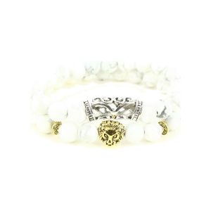 Bracelets Clj Charles Le Jeune Bracelet Boudha Lion - Couleur Unique - Taille Blanc