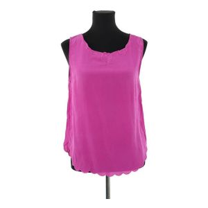 Des Petits Hauts  Blouses Top sans manche en soie violette
