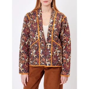 La Fiancee Du Mekong  Veste Veste Kimono Matelassée imprimée en coton MARELA