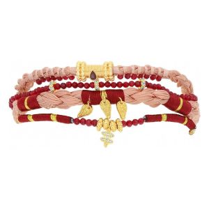 Bracelets Hipanema Manchette Bosphore garnet M - Couleur Unique - Taille Jaune