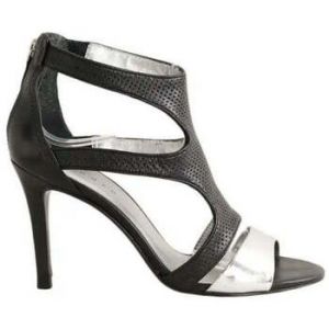Sandro  Sandales Talons en cuir noirs