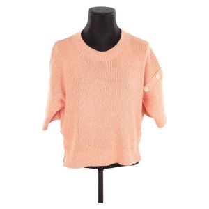 Claudie Pierlot  Pull Pull en coton orange