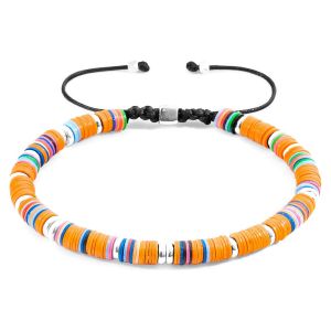 Anchor & Crew  Bracelets Bracelet Macramé Kivu Argent Et Disque De Vinyle