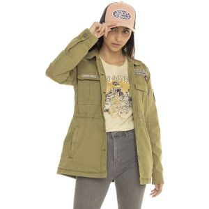 Von Dutch  Veste Veste militaire femme avec patchs Lips