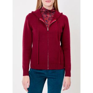 La Fiancee Du Mekong  Gilet Gilet zipp&eacute; maille &agrave; capuche GARREN