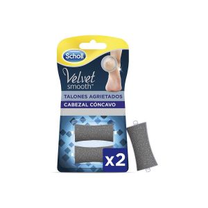 Scholl  Accessoires corps Lime Velvet Smooth Pour Remplacement De Talons Fissur&eacute;s 2 Unit&eacute;