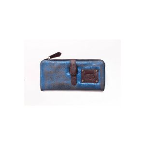 Le Temps des Cerises  Portefeuille Portefeuille en cuir  Sana PM3 Bleu