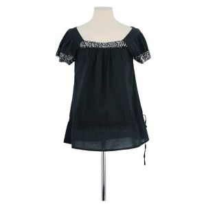 Belair  Tunique T-shirt en coton noir