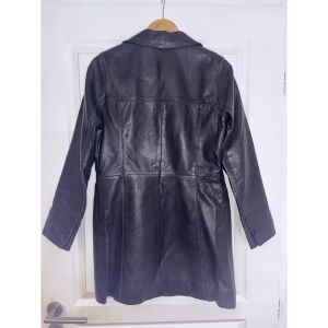 Autre  Veste Veste mi-longue en cuir noire