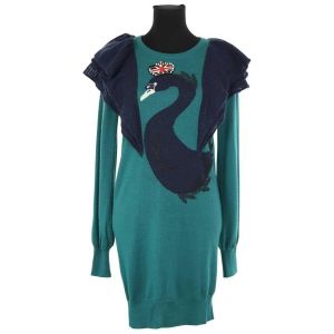 Manoush  Robe courte Robe en laine verte