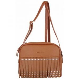 Fuchsia  Sac à main Sac trotteur  Mumbai frange / déco cloutée Camel