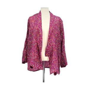 Mes Demoiselles  Veste Poncho en soie violet