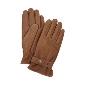 Profuomo  Gants Gants Laine Camel Cuir