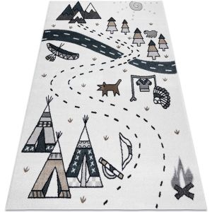 Rugsx  Tapis Tapis FUN Indian pour enfants, village indien, 120x170 cm