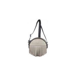 Fuchsia  Sac à main Sac rond  Mumbai frange / déco cloutée Argent