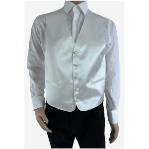Kebello  Gilets de costume Gilet c&eacute;r&eacute;monie Ecru H
