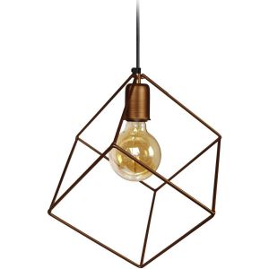 Tosel  Lustres, suspensions et plafonniers Suspension carré métal bronze