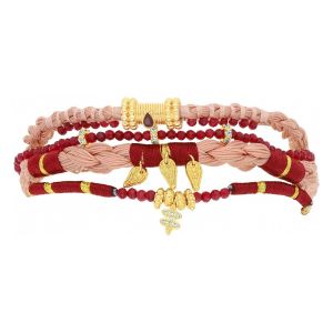 Bracelets Hipanema Manchette Bosphore garnet S - Couleur Unique - Taille Jaune