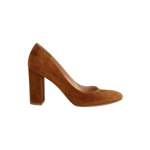 Gianvito Rossi  Chaussures escarpins Talons en daim camel