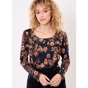 La Fiancee Du Mekong   T-shirt T-shirt coton flammé bio imprimé KANPUR