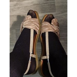 Sans marque  Sandales Sandalettes rose poudr&eacute;