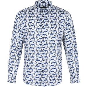 Dstrezzed  Chemise Chemise Oiseaux Blanc