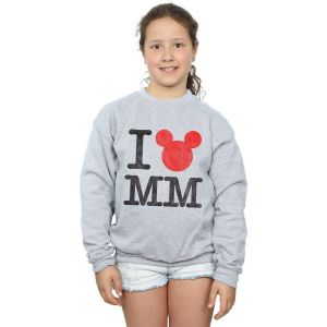 Sweat-shirt enfant Disney Mickey Mouse I Love Mickey - Couleur 12 ans,5 / 6 ans,7 / 8 ans,9 / 10 ans - Taille Gris