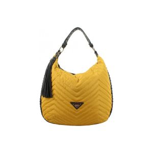 Girls Power  Sac a main Sac hobo  Star nylon surpiqué - Jaune moutarde