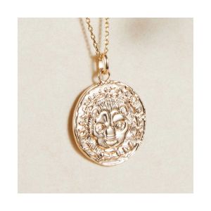 Lucette  Pendentifs Pendentif brillant Tête de lion en plaqué or