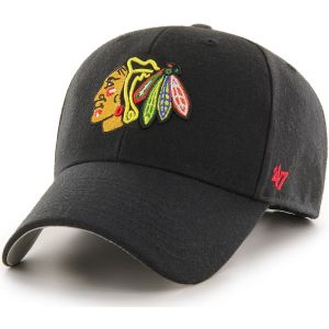 '47 Brand  Casquette 47 NHL CAP CHICAGO BLACKHAWKS MVP BLACK