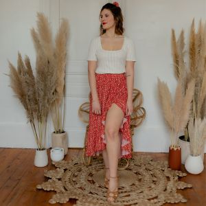 C&eacute;leste  Jupes midi TOURTERELLE