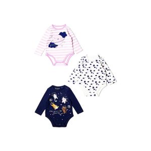 Guess  Pyjamas / Chemises de nuit 3xBody Bébé Fille S84g11 ROMPERS Rose Blanc Bleu